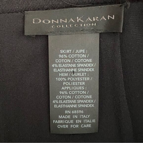 👗Donna Karan Black Skirt with a peek a boo mesh lining at the bottom. Sz 4 EUC! - Picture 6 of 8